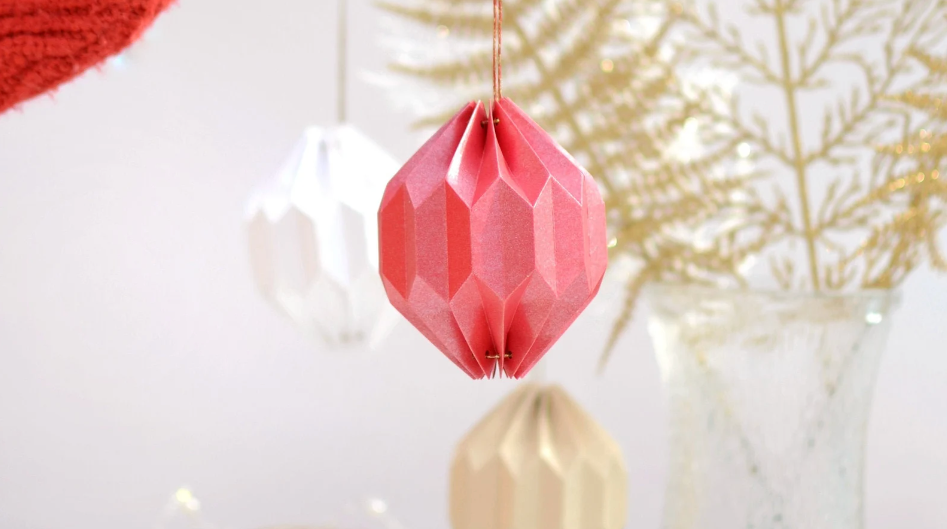 Origami Christmas ornament